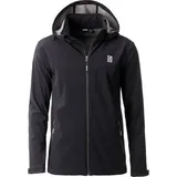 Lpo Softshelljacke Softshelljacke Melvin abnehmbare, verstellbare Kapuze schwarz XXL (56)