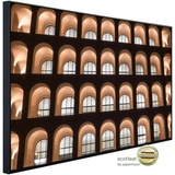 Papermoon Infrarotheizung "Gebäude" Heizkörper Gr. B/H/T: 120 cm x 60 cm x 3 cm, 750 W, bunt (kunstmotiv im aluminiumrahmen) Heizkörper