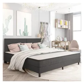 vidaXL Boxspringbett 200 x 200 cm Grau