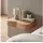 FineBuy Nachtschrank 40cm 20 x 40 x 20 cm Beige/Braun