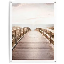 REINDERS Gartenposter Brücke zum Strand