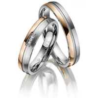 MARRYA Partnerring Titan Ringe Trauringe Eheringe Partnerringe goldfarben|silberfarben 54
