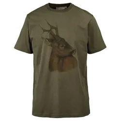 Hubertus Herren-T-Shirt Rehbock, schilf, L
