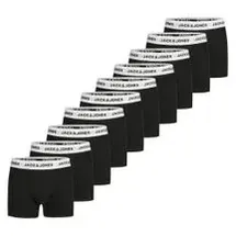 JACK & JONES Boxershorts unifarben schwarz XXL 10er Pack