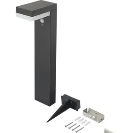 Sygonix SY-4715528 Solar-Außenstandleuchte mit Bewegungsmelder SMD LED 6W Schwarz