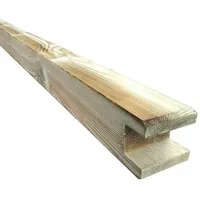 T&J Zaunpfosten 9 x 9 x 240 cm Holz/Braun
