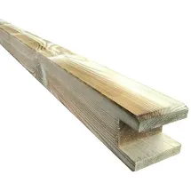 T&J Zaunpfosten 9 x 9 x 240 cm Holz/Braun