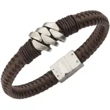 ZEEme Armband Leder mit Edelstahlverschluß