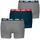 Puma Everyday Boxershorts 3 Einheiten Grey / Navy / Red Combo S