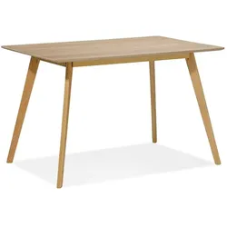 Kadima Design Eichentisch im skandinavischen Design, 120x80 cm, rechteckig. Beige