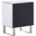 Beliani Nachtschrank Nesle 48 x 60 x 60 cm Silber