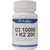 Vitamin D3 10.000 I.E + Vitamin K2 200 mcg MK7 alle 10 Tage 1 Kapsel 10000 IE