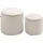 Homcom Sitzhocker Ottomane mit Stauraum Cordoptik 40 x 41 x 40 cm Cremeweiß