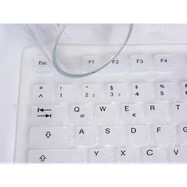 Logilink Flexible wasserfeste Keyboard DE weiß (ID0018A)