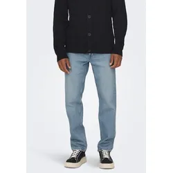 Regular-fit-Jeans »ONSEDGE STRAIGHT BROMO 0017 DOT DNM NOOS«, Gr. 28 - Länge 30, Light Blue Denim, , 85087360-28 Länge 30