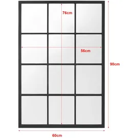 [en.casa] Cupello 90 x 60 cm Schwarz