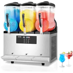 VEVOR 12Lx3 Kommerzielle Slusheis Maschine Margarita Smoothie Getränk Maker