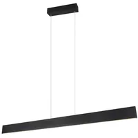Trio Leuchten LED-Pendelleuchte GALWAY, 150 x 150 cm - 1-flammig - Schwarz matt - Metall, - höhenverstellbar