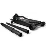 DeTec. Wagenheber 3t extra flach 75mm Autoheber 500mm Hub Rangierwagebenheber Schwarz