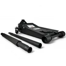 DeTec. Wagenheber 3t extra flach 75mm Autoheber 500mm Hub Rangierwagebenheber Schwarz