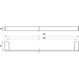EMCO Liaison Badetuchhalter Chrom 186000181