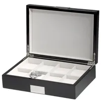 Rothenschild Uhrenbox RS-2022-8BL fuer 8 Uhren black