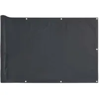vidaXL Balkon-Sichtschutz 600 x 90 cm Anthrazit PVC