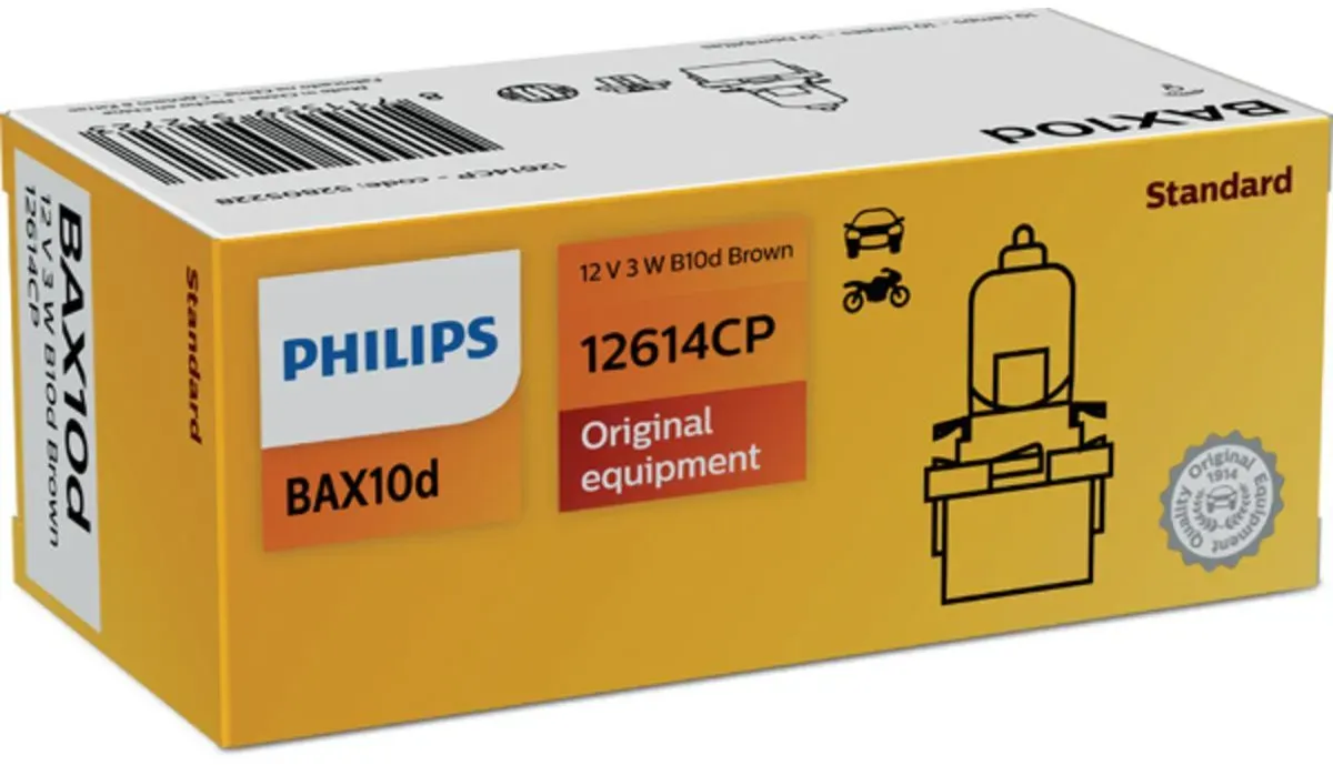 Lampada secondaria PHILIPS Vision 12V, 3W, 10 Pezzo