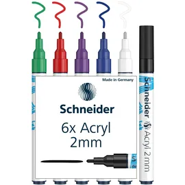 Schneider Paint-It 310 V1 Acrylstifte farbsortiert 2,0 mm, 6 St.