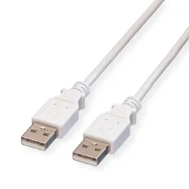 Value USB 2.0 Kabel, Typ A-A, weiß, 0,8 m