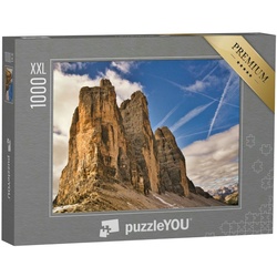 puzzleYOU Puzzle Puzzle 1000 Teile XXL „Drei Zinnen von Lavaredo, Dolomiten, Italien“, 1000 Puzzleteile, puzzleYOU-Kollektionen Drei Zinnen