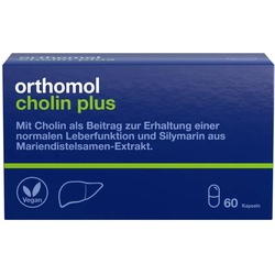 Orthomol Cholin Plus - zur Erhaltung einer normalen Leberfunktion mit Silymarin aus Mariendistel-Extrakt Kapseln 60 St 60 St Kapseln