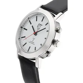 ETT Eco Tech Time Funk-Solar Damenuhr Station Watch mit Lederband