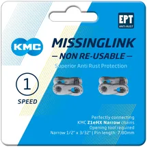 KMC Kettenverschlussglied Z1eHX Silber
