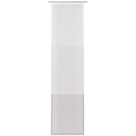 GÖZZE Flächenvorhang TRIO silber (BL 60x245 cm) - grau