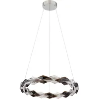 GLOBO Hängelampe Esstischlampe Pendellampe Kristall Wohnzimmerlampe rauch klar H
