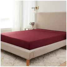 H. G. Hahn-Haustextilien GmbH Spannbettlaken Jersey 180 x 200 - 200 x 200 cm rot