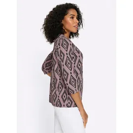 Classic Basics 3/4-Arm-Shirt Schwarz/Rosa 40