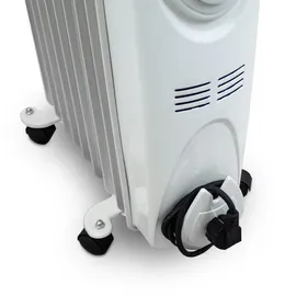 BITUXX Elektrischer Ölradiator 2000 Watt 9 Rippen MS-18806 - Weiß