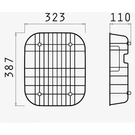 PYRAMIS Geschirrkorb 525002801 Edelstahl