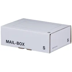 Mailbox Versandkarton Versandbox wiederverschließbar 249 x 175 x 79 mm Weiß S