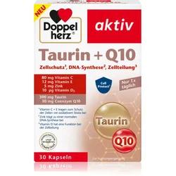 Doppelherz Taurin + Q10 Kapseln zur Erhaltung von Energie und kognitiver Leistungsfähigkeit 30 KAP