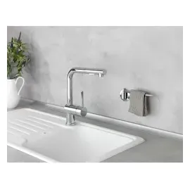 Wenko Turbo-Loc® Edelstahl Spültuch-Halter