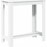 vidaXL Bartisch 102 x 50 x 103,5 cm Weiß