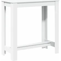 vidaXL Bartisch 102 x 50 x 103,5 cm Weiß