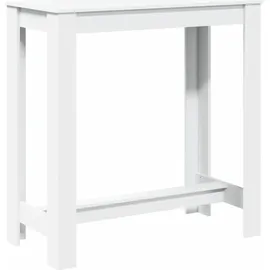 vidaXL Bartisch 102 x 50 x 103,5 cm Weiß