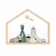 Rico Design Stickpackung Vorgezeichnet, Krippe, klein