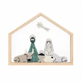 Rico Design Stickpackung Vorgezeichnet, Krippe, klein