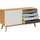 WoodMan Sideboard WOODMAN "Hilla", blau (eiche, blau, braun), B:130cm H:71cm T:45cm, Sideboards, Sideboard, Kommode im angesagten skandinavischen Look, Breite 130 cm, FSC