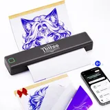 vretti Tattoo Drucker, Tattoo Stencil Drucker mit A4 Transferpapier, Transfer Maschine Professionelle Thermodrucker Kompatibel mit iOS, Android, Laptop für Büro
